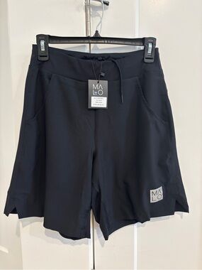Malo WYN Argo Black Athletic Shorts. Size XS